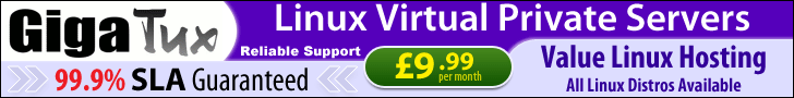 Linux VPS Hosting from 9.99 GBP per month